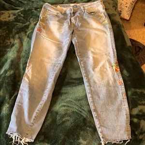 Embroidered jeans